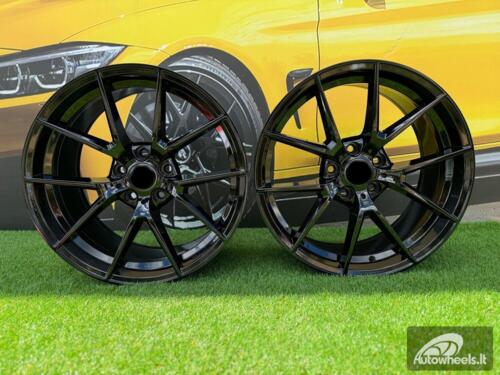 Ratlankis R19x9.5  5X112  ET  37  66.6  B1416  (FBX124)  Black (BL)  For BMW  (P2+Z7+Z6)  (HYBRID FORGED Rear+Front)