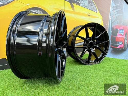 Ratlankis R19x9.5  5X112  ET  37  66.6  B1416  (FBX124)  Black (BL)  For BMW  (P2+Z7+Z6)  (HYBRID FORGED Rear+Front)