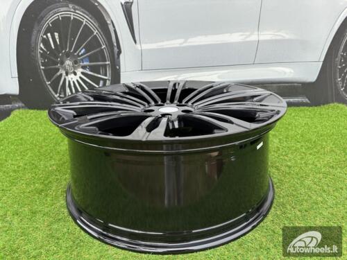 Ratlankis R22x9.5  5X108  ET  42  63.3  B1808  (FBX190)  Black (BL)  For LAND  (P2)  (HYBRID FORGED)