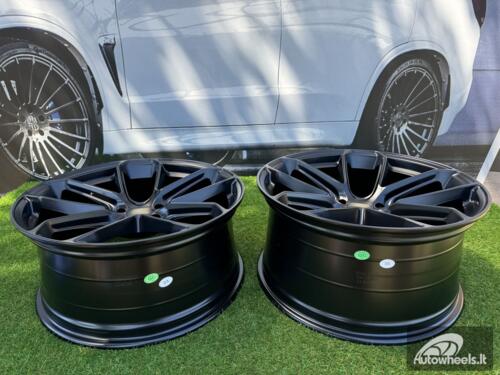 Ratlankis R21x10  5X112  ET  19  66.5  Y5985B  (FBX265)  Black Half Matt (BLHM)  For PORCH  (P2)  (HYBRID FORGED Front+Rear)