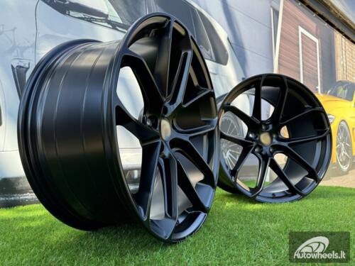 Ratlankis R21x9  5X112  ET  26  66.5  Y5985B  (FBX265)  Black Half Matt (BLHM)  For PORCH  (P2)  (HYBRID FORGED Front+Rear)