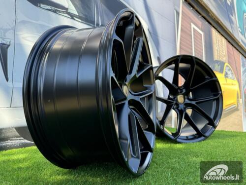 Ratlankis R21x9  5X112  ET  26  66.5  Y5985B  (FBX265)  Black Half Matt (BLHM)  For PORCH  (P2)  (HYBRID FORGED Front+Rear)