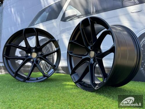 Ratlankis R21x9  5X112  ET  26  66.5  Y5985B  (FBX265)  Black Half Matt (BLHM)  For PORCH  (P2)  (HYBRID FORGED Front+Rear)