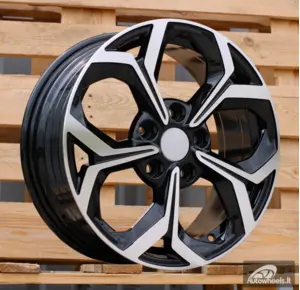 Ratlankis R16x6.5  5X114.3  ET  50  67.1  FE175  (YF5694)  Black Polished (MB)  For KIA  (P2+Z6)  (HYBRID FORGED)