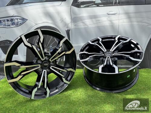 Ratlankis R21x8.5  5X112  ET  30  66.6  YF5596  Black Polished (MB)  For BMW  (P2)  (X3 HYBRID FORGED Front+Rear)