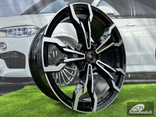 Ratlankis R21x8.5  5X112  ET  30  66.6  YF5596  Black Polished (MB)  For BMW  (P2)  (X3 HYBRID FORGED Front+Rear)