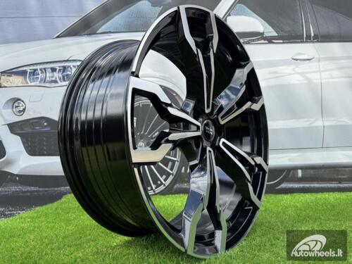 Ratlankis R21x8.5  5X112  ET  30  66.6  YF5596  Black Polished (MB)  For BMW  (P2)  (X3 HYBRID FORGED Front+Rear)