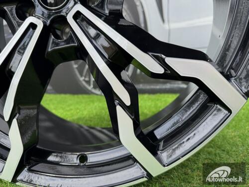 Ratlankis R21x8.5  5X112  ET  30  66.6  YF5596  Black Polished (MB)  For BMW  (P2)  (X3 HYBRID FORGED Front+Rear)