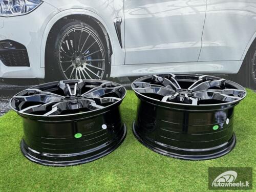 Ratlankis R21x8.5  5X112  ET  30  66.6  YF5596  Black Polished (MB)  For BMW  (P2)  (X3 HYBRID FORGED Front+Rear)