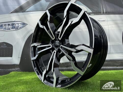Ratlankis R21x9.5  5X112  ET  43  66.6  YF5596  Black Polished (MB)  For BMW  (P2)  (X3 HYBRID FORGED Front+Rear)