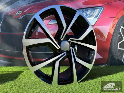 Ratlankis R18x7.5  5X112  ET  51  57.1  B1154  (FBX157)  Black Polished (MB)  For VW  (K7+Z6)  (HYBRID FORGED)