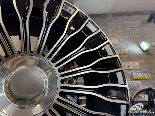 Ratlankis R20x9.5  5X112  ET  35  66.6  I0313  (FBX227)  Black Polished (MB)  For MER  (P2)  (HYBRID FORGED Front+Rear)