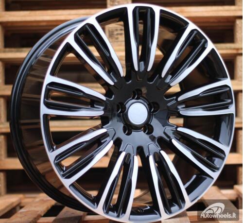 Ratlankis R22x9.5  5X108  ET  45  63.3  XE136  (FBX207)  Black Polished (MB)  For LAND  (K7)  (HYBRID FORGED)
