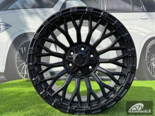 Ratlankis R20x9  6X139.7  ET  18  110.5  A1894  Black Half Matt (BLHM)  For 4X4  (P)