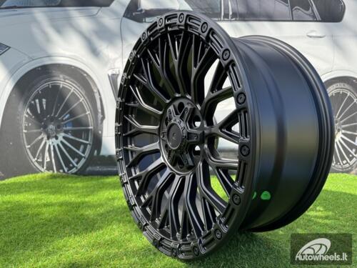 Ratlankis R20x9  6X139.7  ET  18  110.5  A1894  Black Half Matt (BLHM)  For 4X4  (P)