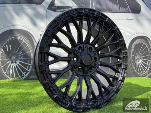 Ratlankis R20x9  6X139.7  ET  18  110.5  A1894  Black Half Matt (BLHM)  For 4X4  (P)
