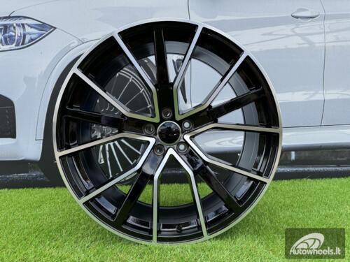 Ratlankis R21x9.5  5X112  ET  31  66.5  B5131  (FBX133)  Black Polished (MB)  For AUD  (K7+P2)  (HYBRID FORGED)