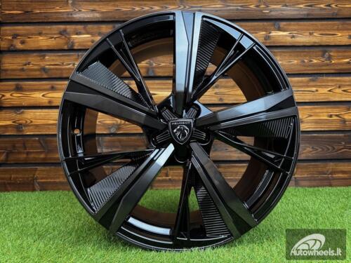 Ratlankis R19x8  5X108  ET  40  65.1  D1918  Black+Tinted Face (BLTF)  For PEUG  (Z2)