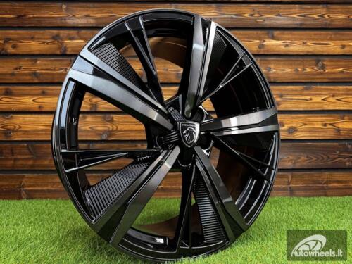Ratlankis R19x8  5X108  ET  40  65.1  D1918  Black+Tinted Face (BLTF)  For PEUG  (Z2)
