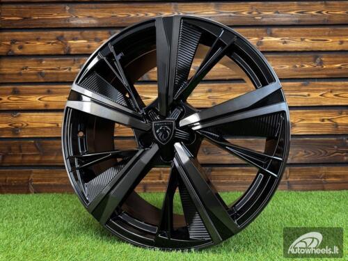 Ratlankis R19x8  5X108  ET  40  65.1  D1918  Black+Tinted Face (BLTF)  For PEUG  (Z2)