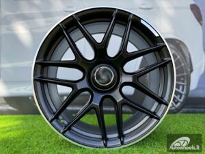 Ratlankis R19x8  5X112  ET  43  66.6  B5318  (IN7040)  Black Half Matt+Polished Lip (BLHMPL)  For MER  (K7)  (Rear+Front)