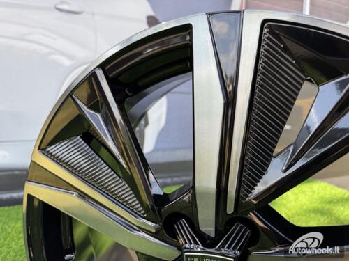 Ratlankis R18x7.5  5X108  ET  44  65.1  Y1187  (IN5668)  Black+Tinted Face (BLTF)  For PEUG  (Z6)  (NEW Design Carved Spokes)