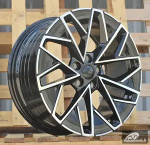Ratlankis R18x8  5X112  ET  44  57.1  YF0444  Black Polished (MB)  For SKODA  (K7)  (HYBRID FORGED)
