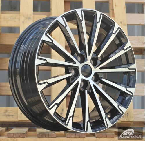Ratlankis R18x8  5X112  ET  45  57.1  YF0446  Black Polished (MB)  For SKODA  (S)  (HYBRID FORGED)
