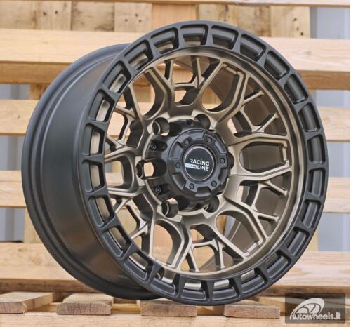 Ratlankis R15x8  6X139.7  ET  M10  110.1  A6274  Black Half Matt Dark Bronze (BLHMDBR)  For 4X4  (P)