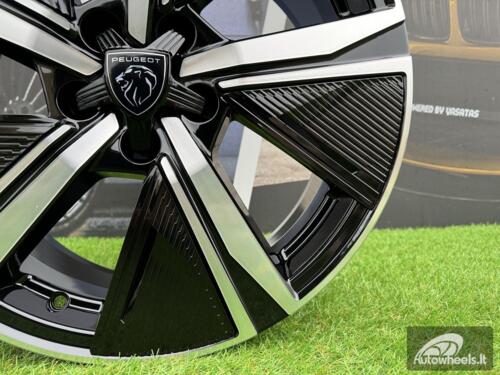Ratlankis R17x7  5X108  ET  44  65.1  Y1187  (IN5668)  Black Polished (MB)  For PEUG  (K7)
