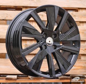 Ratlankis R18x7  4X108  ET  35  65.1  YF1152  Black+Tinted Face (BLTF)  For PEUG  (K7)  (HYBRID FORGED)