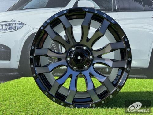 Ratlankis R18x8.5  6X139.7  ET  25  106.1  I0215B  Black+Double Tinted Face (BLDTF)  For 4X4  (K7)