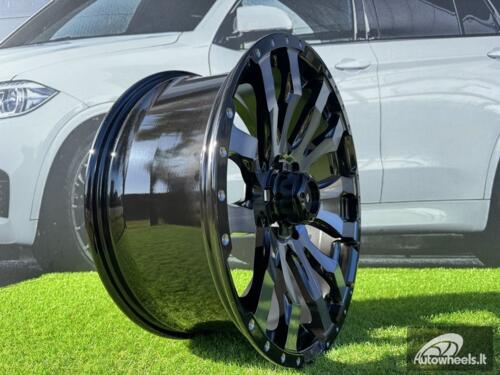 Ratlankis R18x8.5  6X139.7  ET  25  106.1  I0215B  Black+Double Tinted Face (BLDTF)  For 4X4  (K7)