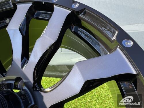 Ratlankis R18x8.5  6X139.7  ET  25  106.1  I0215B  Black+Double Tinted Face (BLDTF)  For 4X4  (K7)