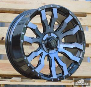 Ratlankis R18x8.5  6X139.7  ET  25  106.1  I0215B  Black+Double Tinted Face (BLDTF)  For 4X4  (K7)