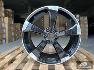 Ratlankis R18x8  5X112  ET  35  66.5  XE351  (IN5436)  Black Polished (MB)  For AUD  (K7)