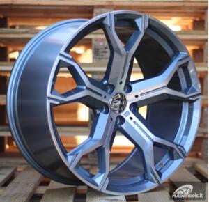 Ratlankis R20x9  5X112  ET  35  66.6  B5498  Grey Polished (MG)  For BMW  (P)  ()