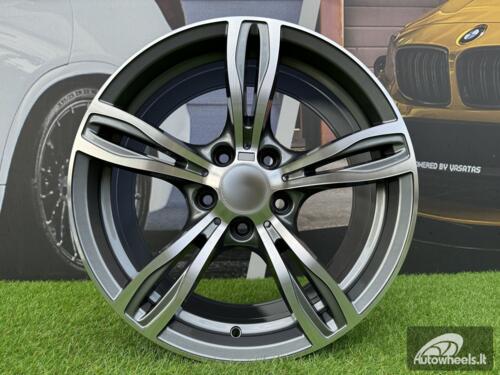 Ratlankis R17x8  5X120  ET  20  74.1  E492  (BK5728)  Grey Polished (MG)  For BMW  (P)