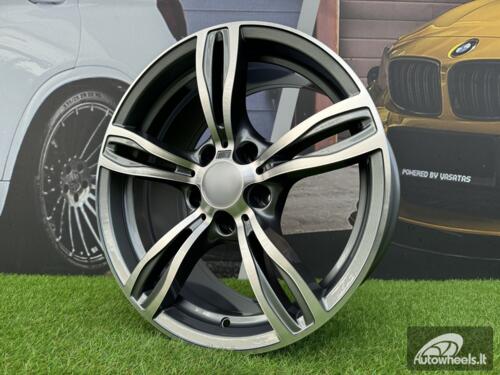 Ratlankis R17x8  5X120  ET  20  74.1  E492  (BK5728)  Grey Polished (MG)  For BMW  (P)