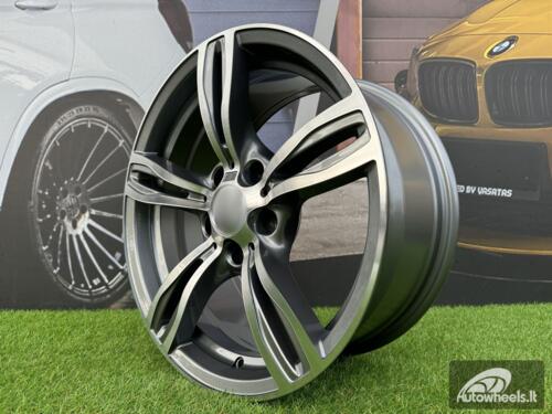 Ratlankis R17x8  5X120  ET  20  74.1  E492  (BK5728)  Grey Polished (MG)  For BMW  (P)