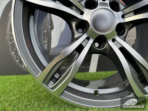 Ratlankis R17x8  5X120  ET  20  74.1  E492  (BK5728)  Grey Polished (MG)  For BMW  (P)