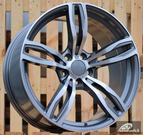 Ratlankis R17x8  5X120  ET  20  74.1  E492  (BK5728)  Grey Polished (MG)  For BMW  (P)