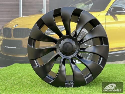Ratlankis R20x9.5  5X114.3  ET  45  64.1  YS214  (H3117F)  Black Half Matt (BLHM)  For TESLA  (Z3+K7+S)  (HYBRID FORGED (Model Y))