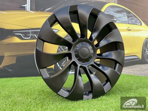Ratlankis R20x9.5  5X114.3  ET  45  64.1  YS214  (H3117F)  Black Half Matt (BLHM)  For TESLA  (Z3+K7+S)  (HYBRID FORGED (Model Y))