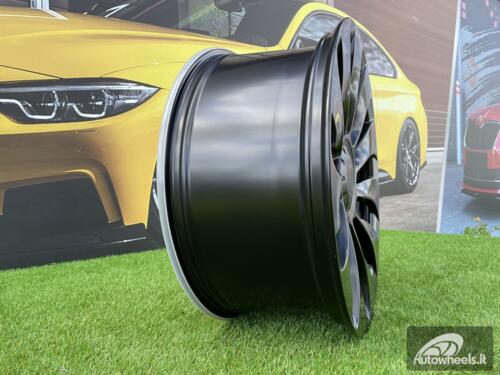 Ratlankis R20x9.5  5X114.3  ET  45  64.1  YS214  (H3117F)  Black Half Matt (BLHM)  For TESLA  (Z3+K7+S)  (HYBRID FORGED (Model Y))