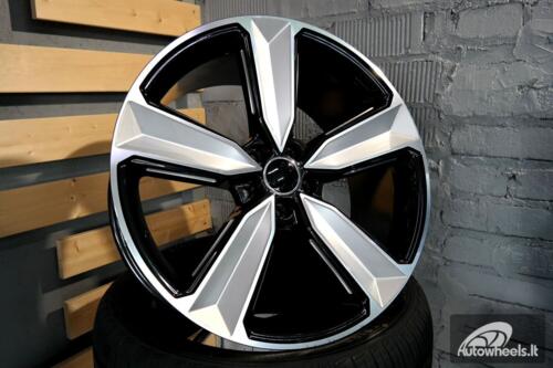 Ratlankis R17x7.5  5X112  ET  35  66.6  A5470  (FBX057)  Black Polished (MB)  For AUD  (K3)  (Milling HYBRID FORGED)