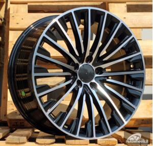 Ratlankis R20x8.5  5X112  ET  35.5  66.6  FBX132  Black Polished (MB)  For MER  (Z6)  (HYBRID FORGED Front+Rear)