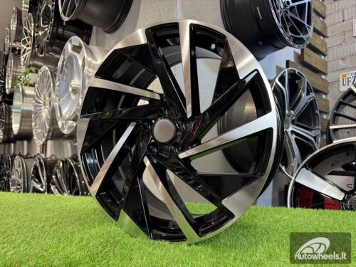 Ratlankis R17x7  5X112  ET  40  57.1  FBX170  Black Polished (MB)  For VW  (K3)  (HYBRID FORGED)