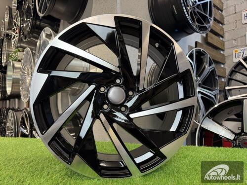 Ratlankis R17x7  5X112  ET  40  57.1  FBX170  Black Polished (MB)  For VW  (P2)  (HYBRID FORGED)