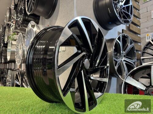 Ratlankis R17x7  5X112  ET  40  57.1  FBX170  Black Polished (MB)  For VW  (P2)  (HYBRID FORGED)